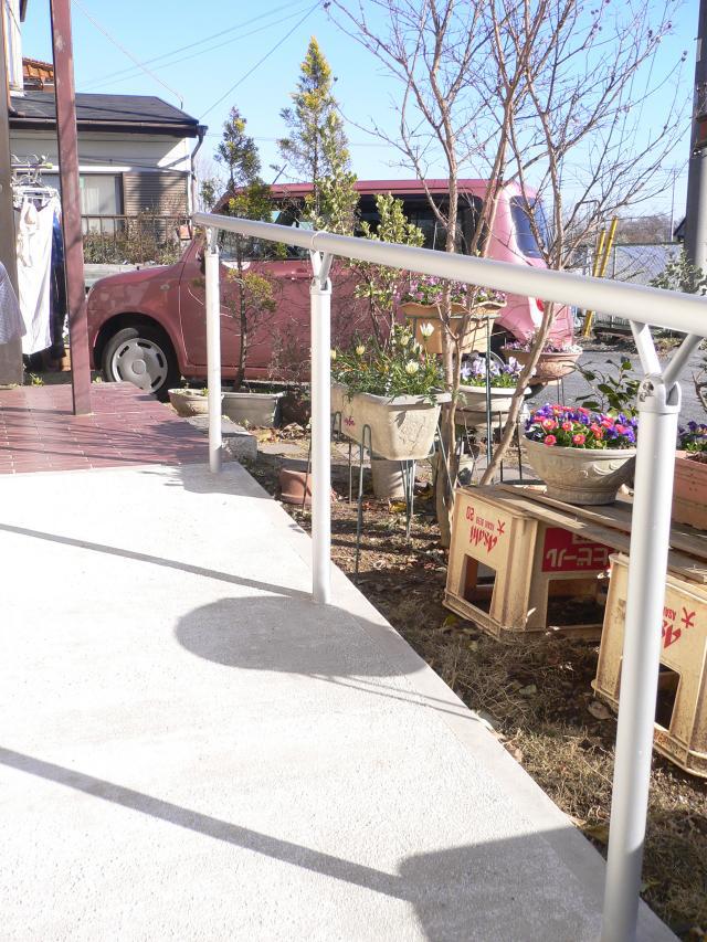 群馬館林　バリアフリースロープと手すり設置後